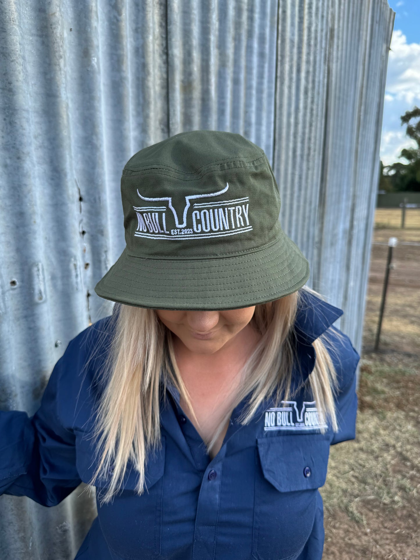 Bucket Hat Khaki Cotton