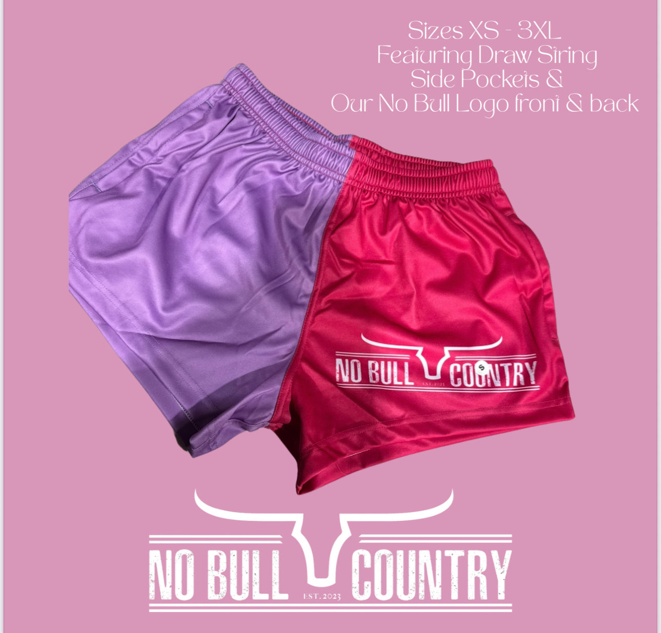 Pink/Purple Footy Shorts
