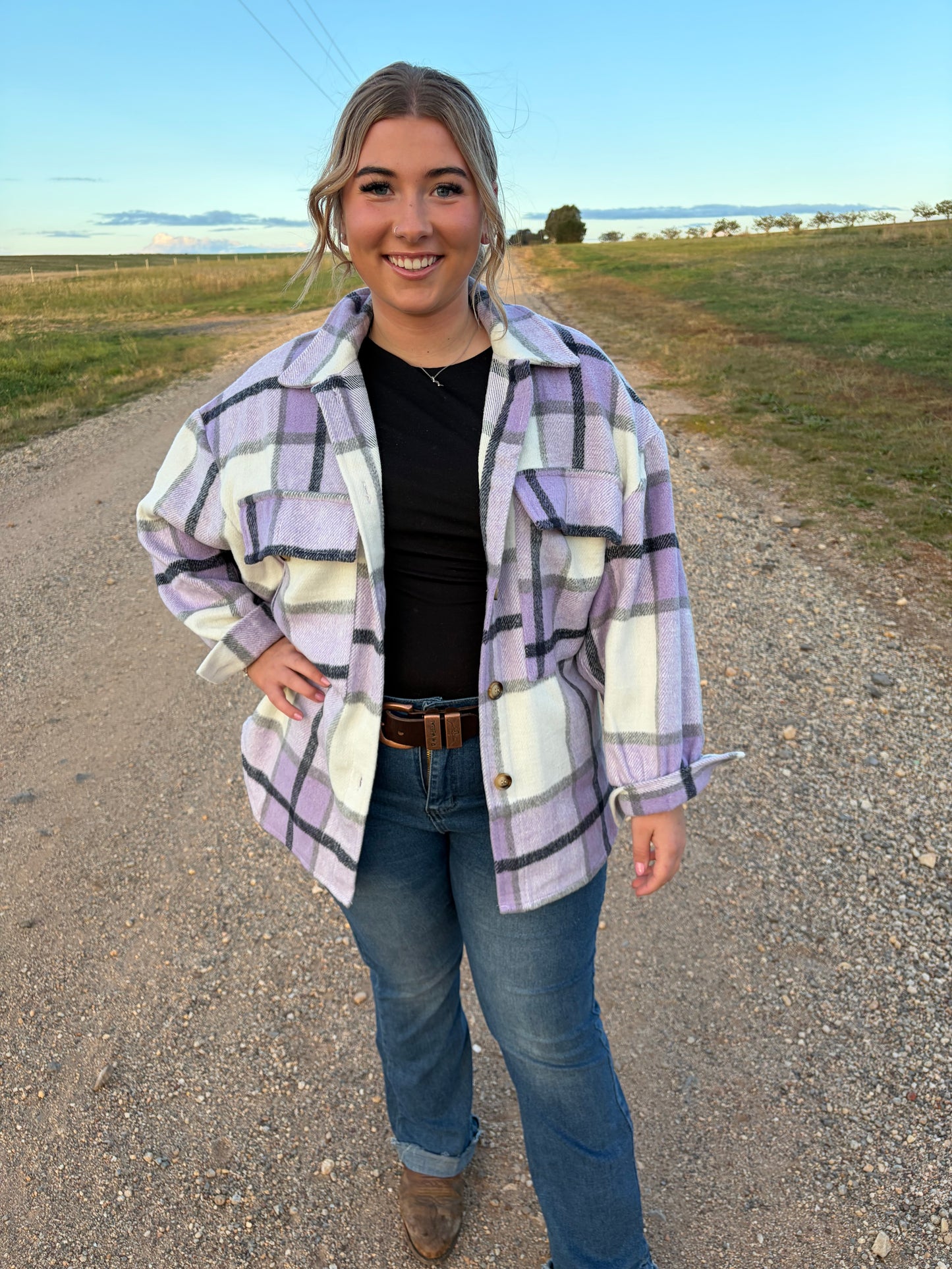 Montana Shacket Purple