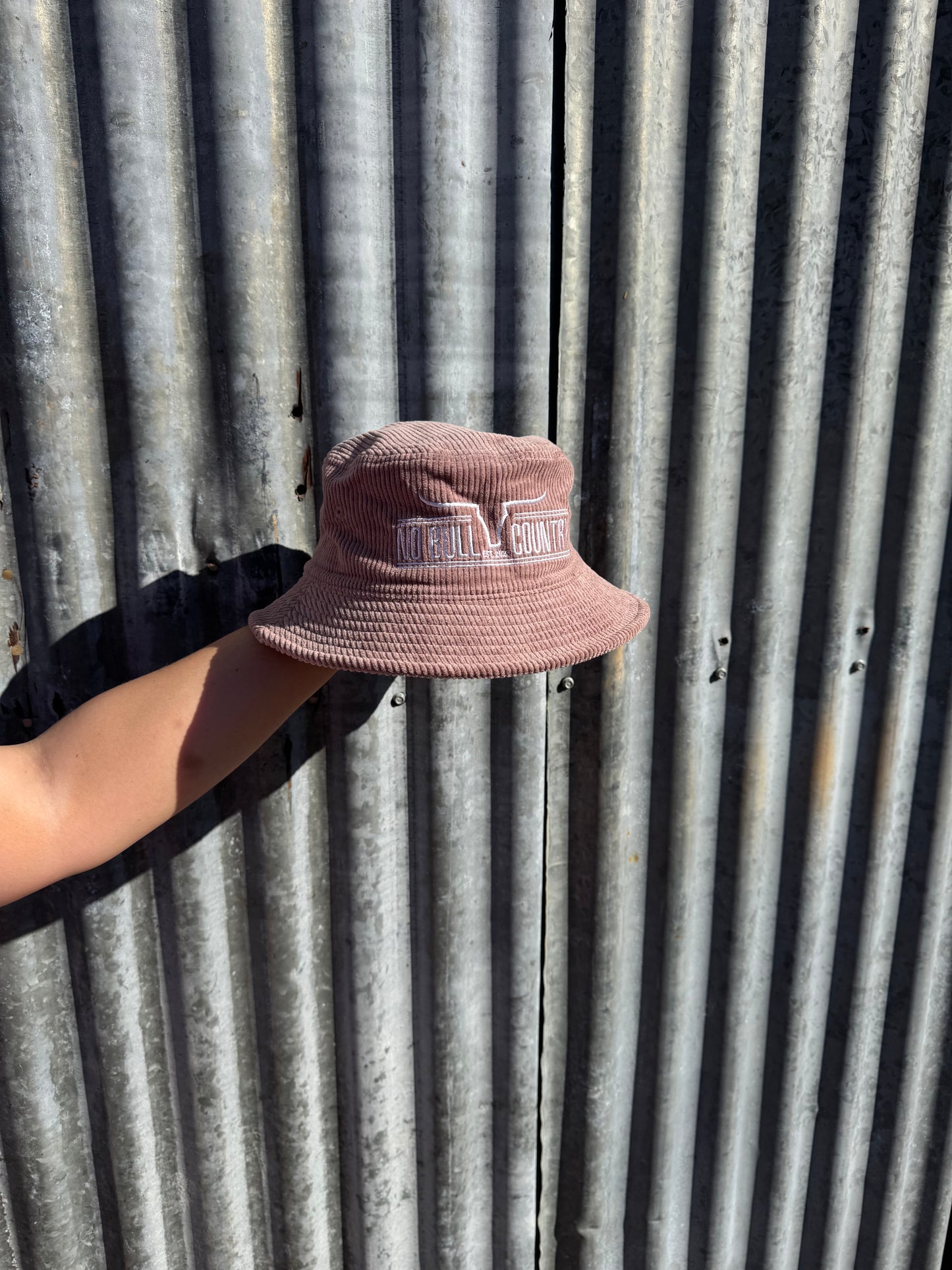 Cord Bucket Hat Dusty Pink