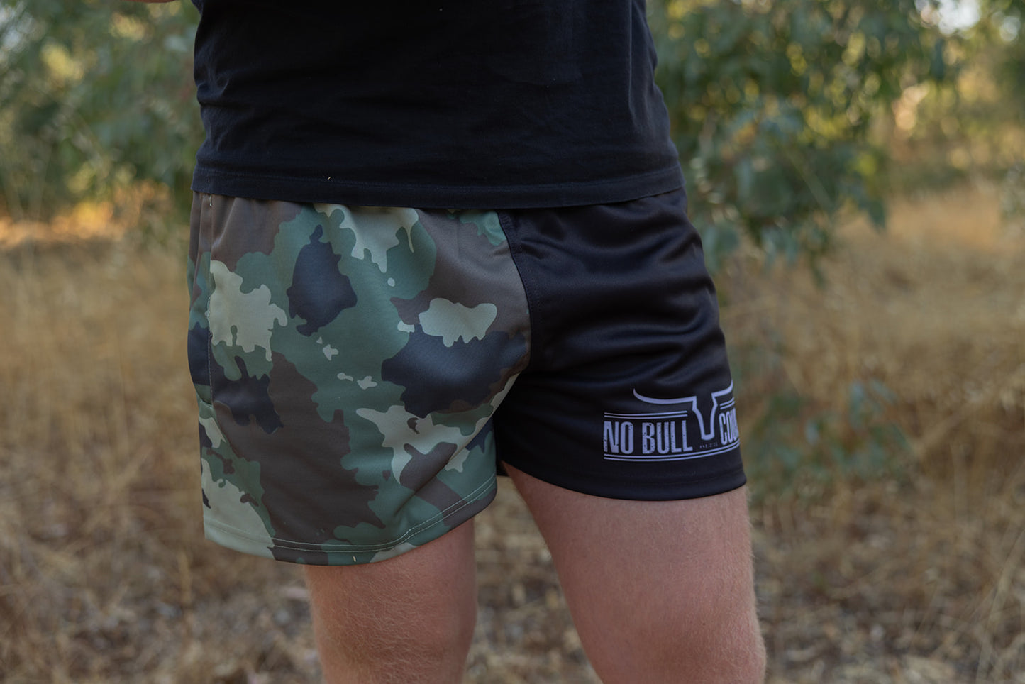 Camo/Black Footy Shorts