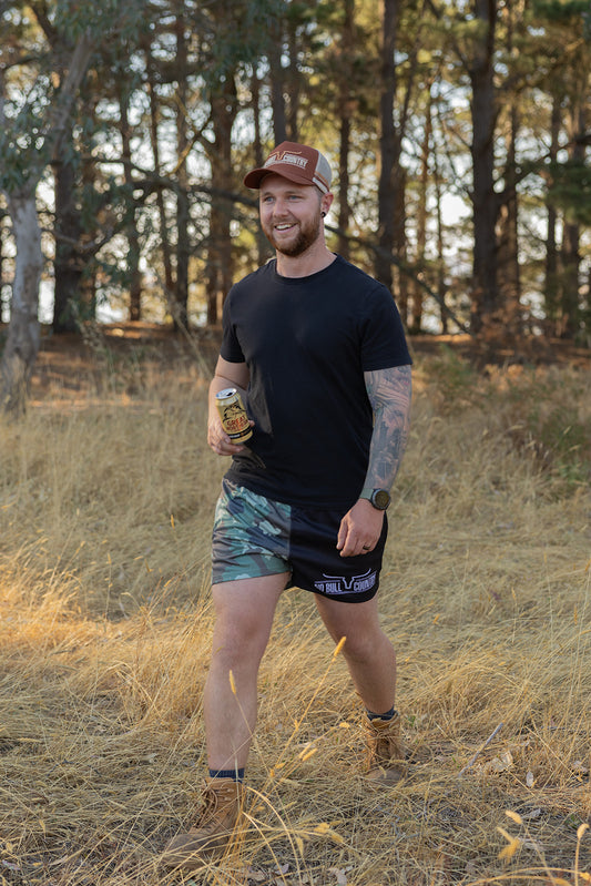 Camo/Black Footy Shorts