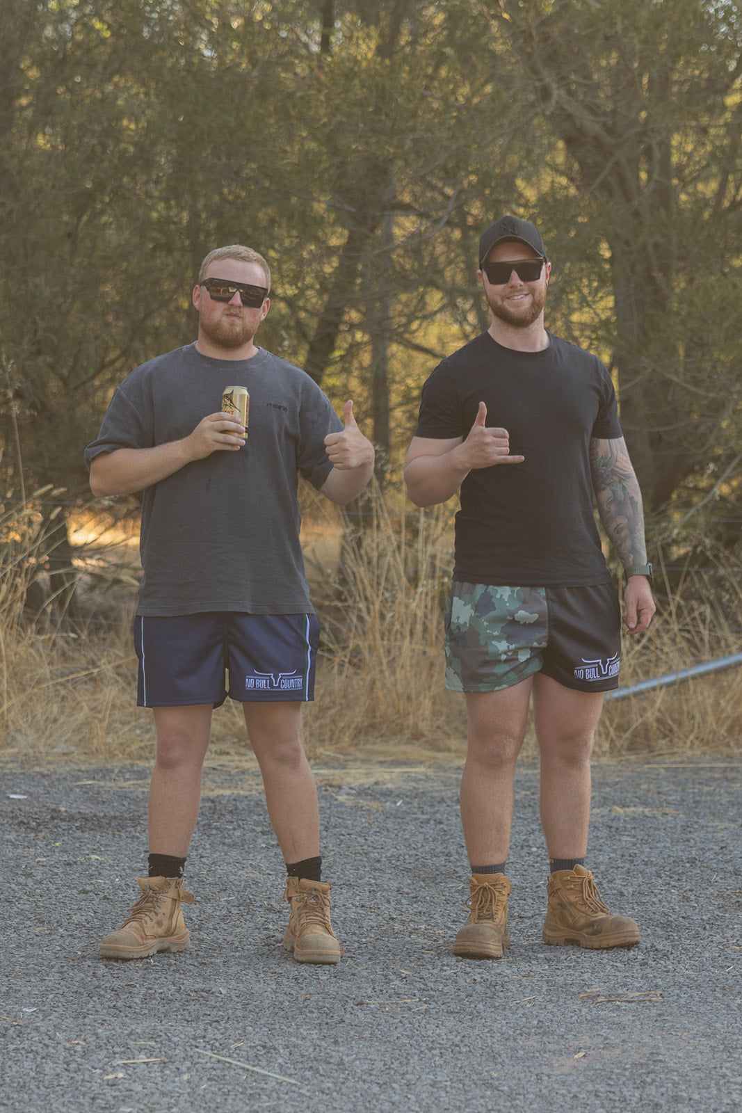 Moolort Footy Shorts Navy Striped