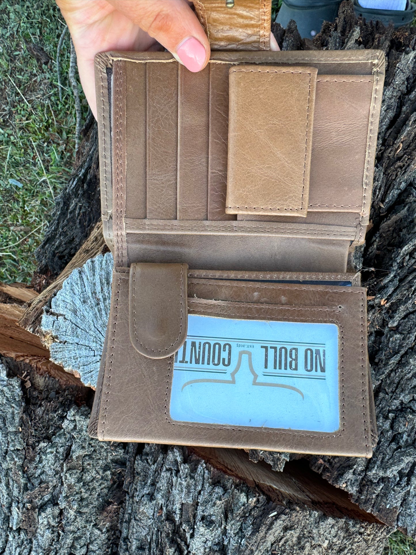 NBC Genuine Leather Wallet Tan