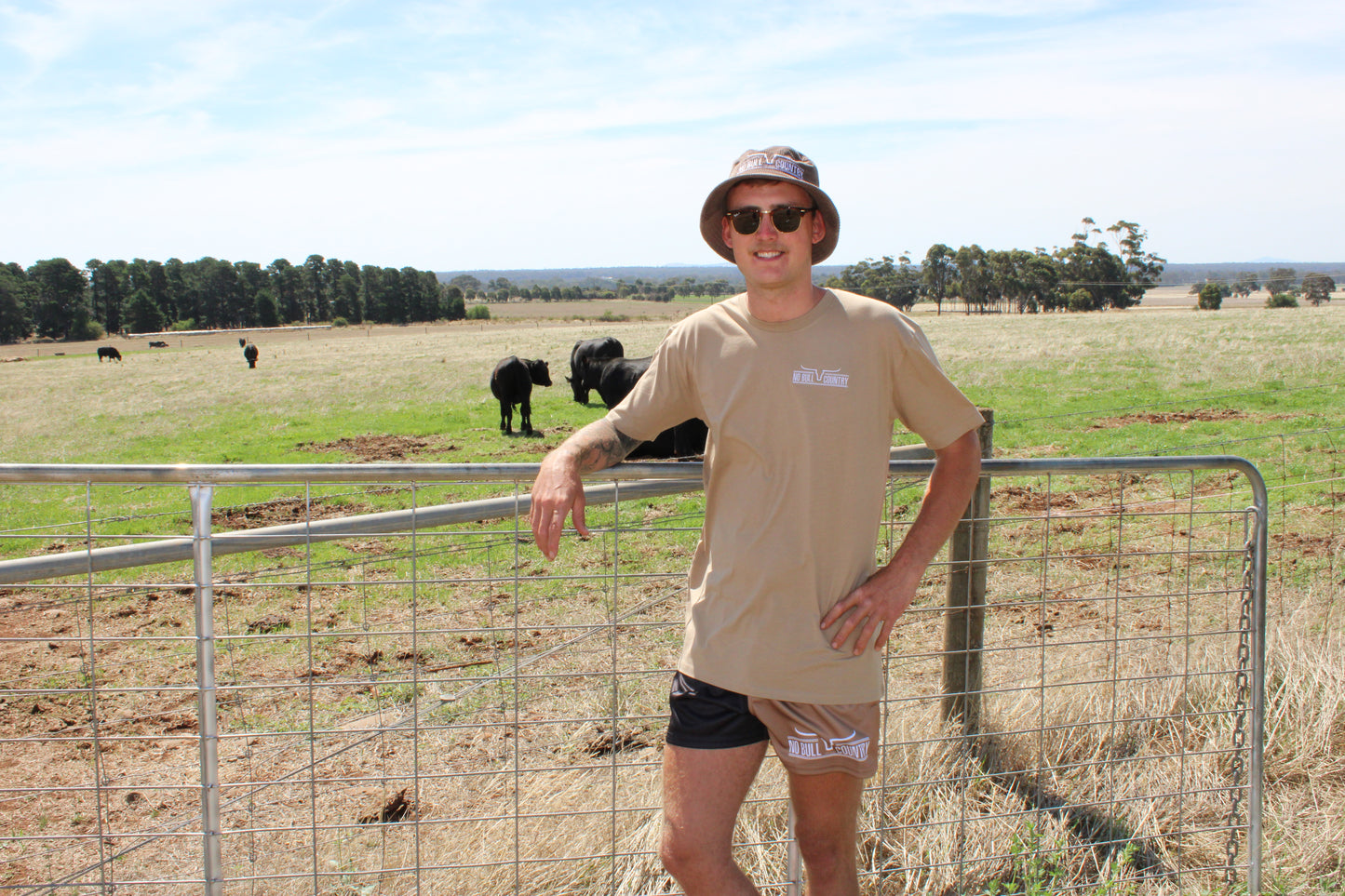 Moolort Footy Shorts Black/Tan