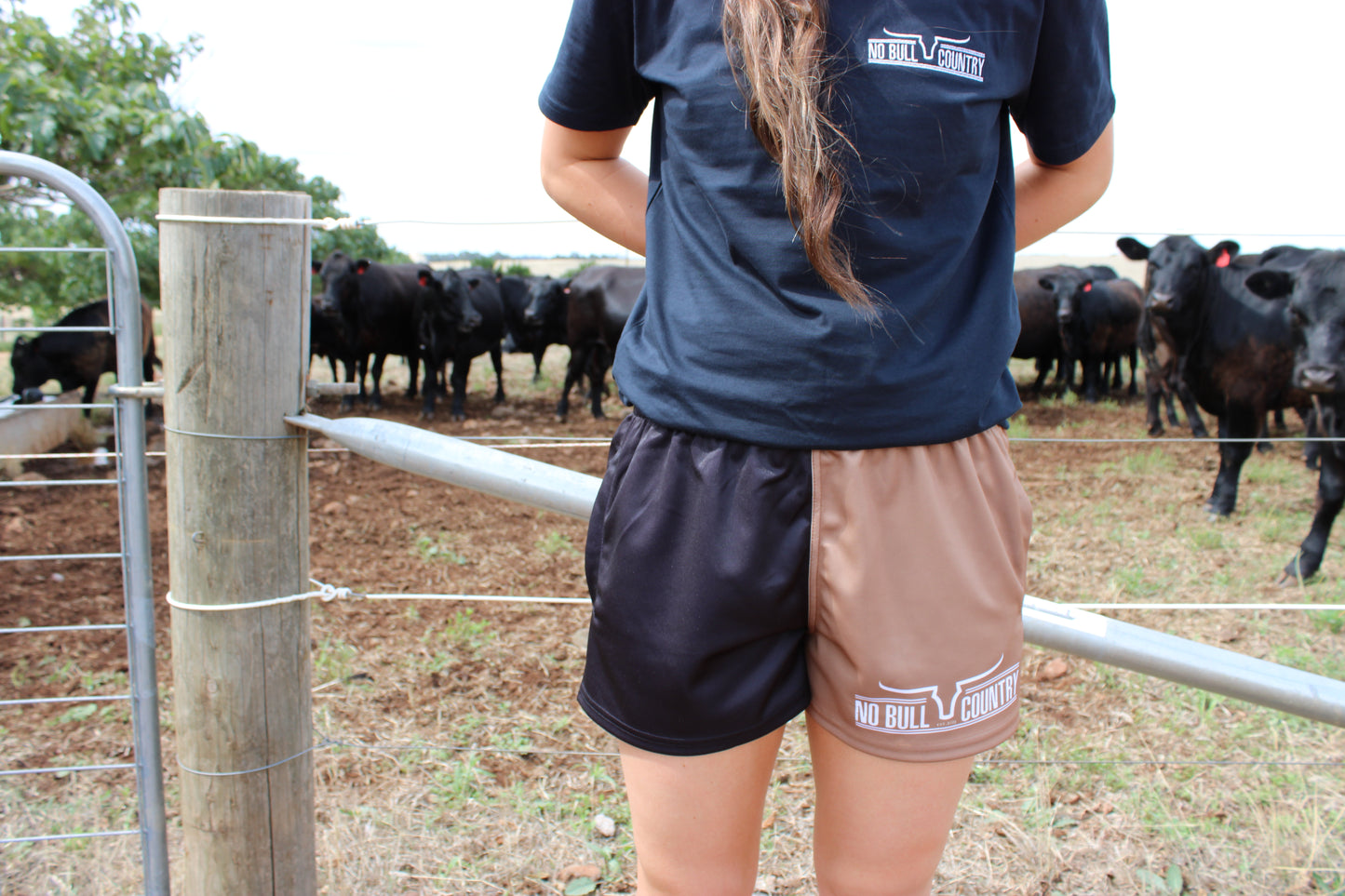 Moolort Footy Shorts Black/Tan