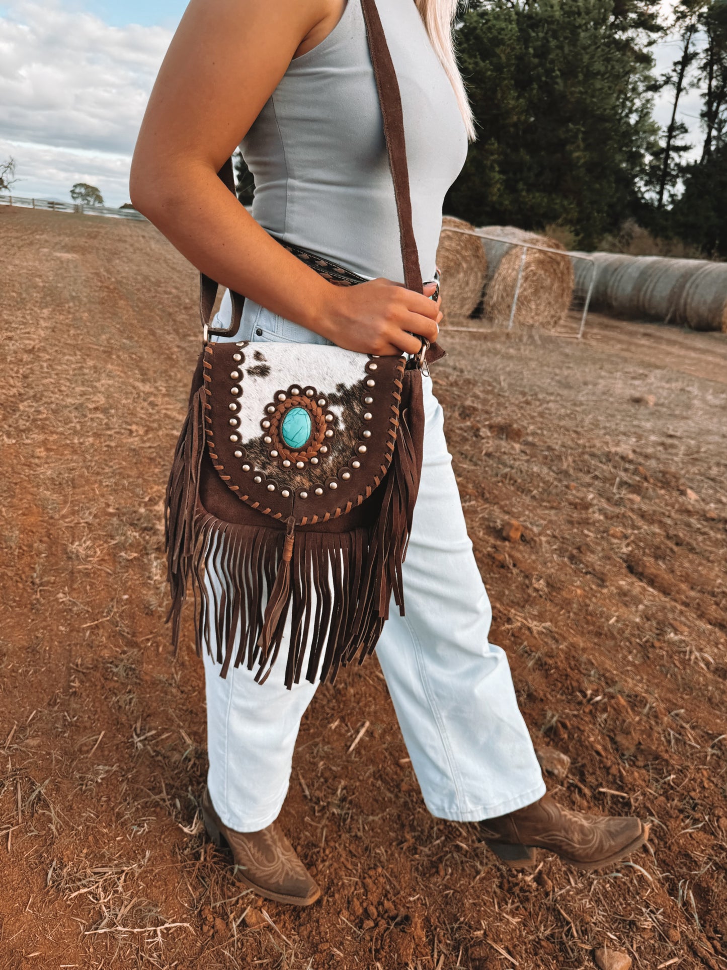 Issy Bag Brown Suede