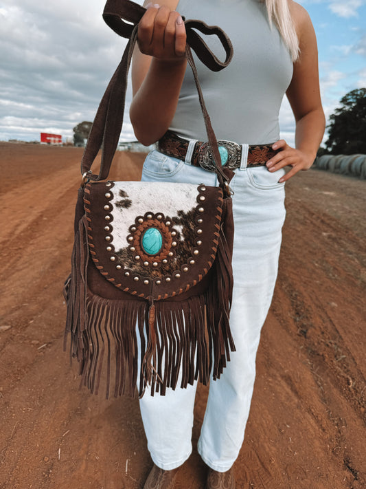 Issy Bag Brown Suede
