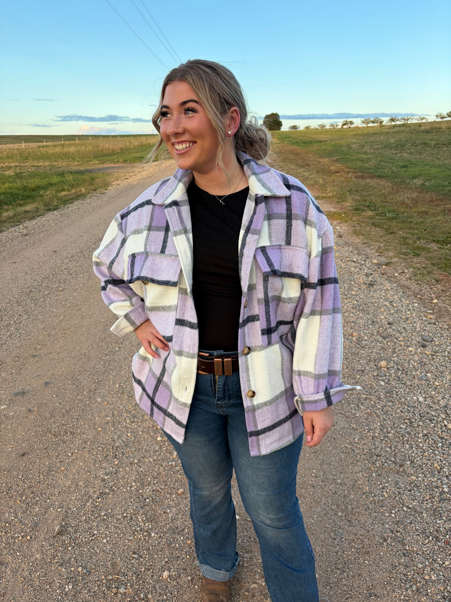 Montana Shacket Purple