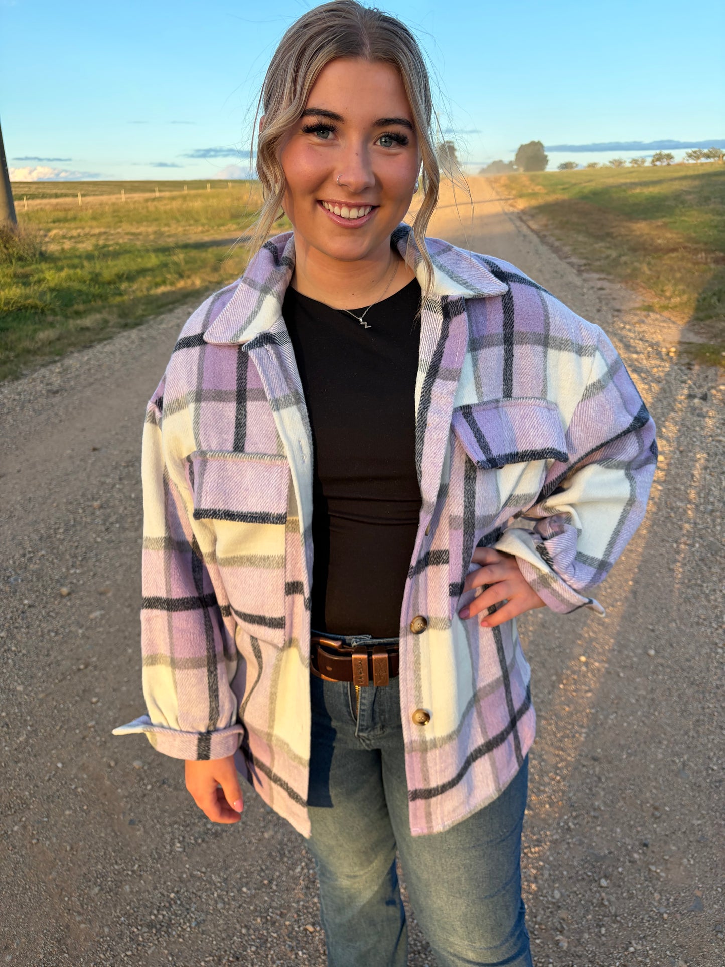Montana Shacket Purple