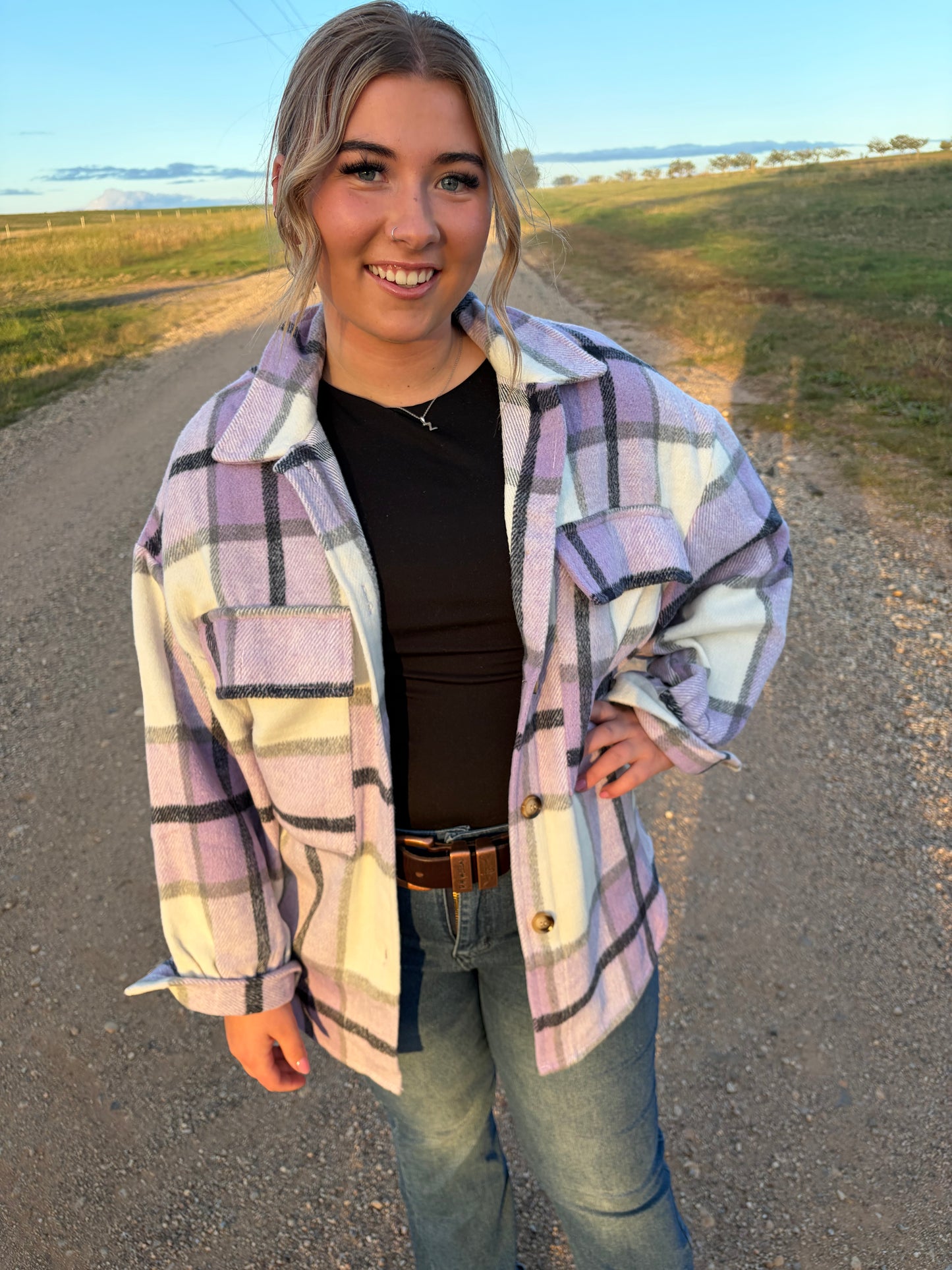 Montana Shacket Purple