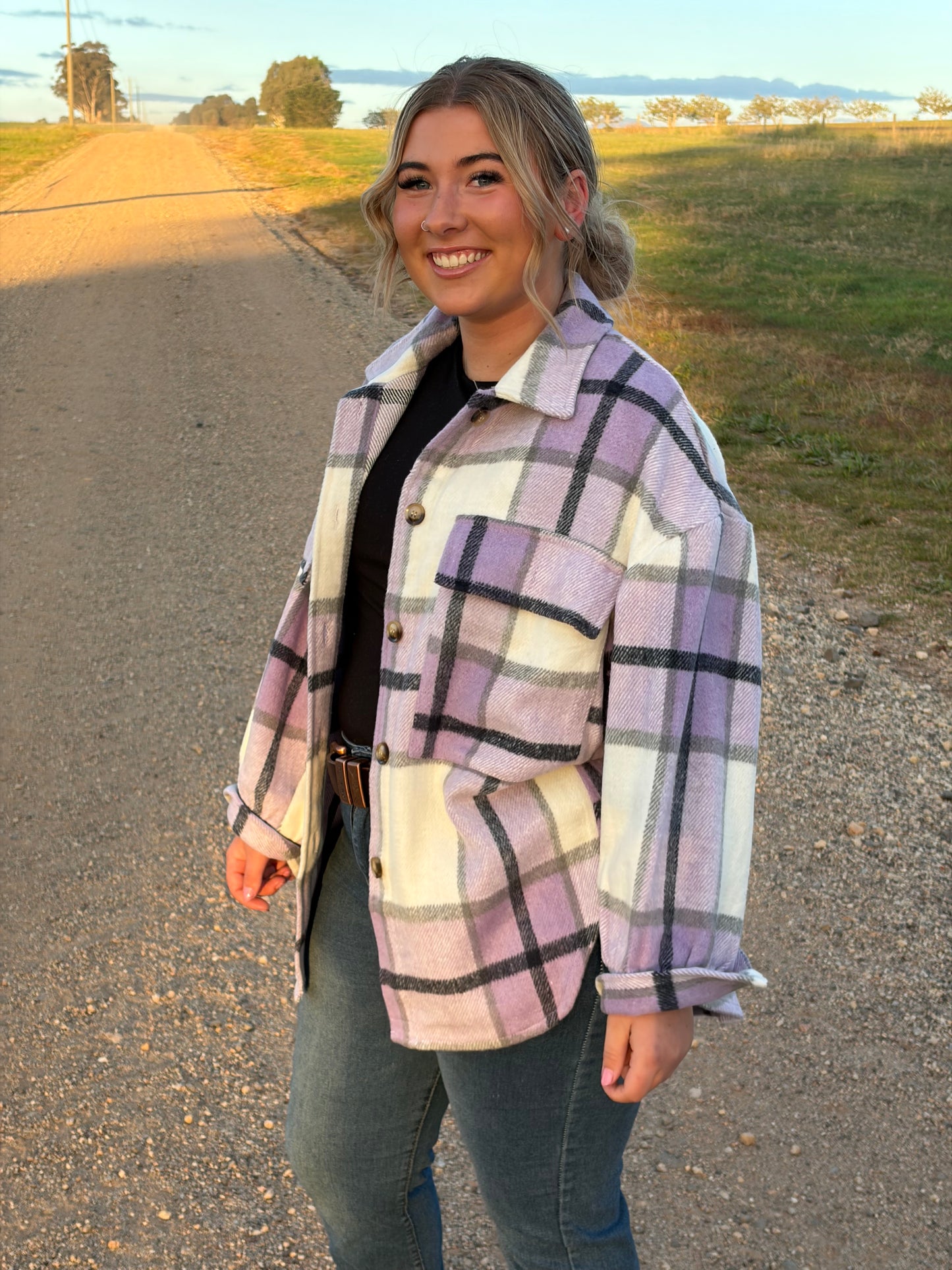 Montana Shacket Purple