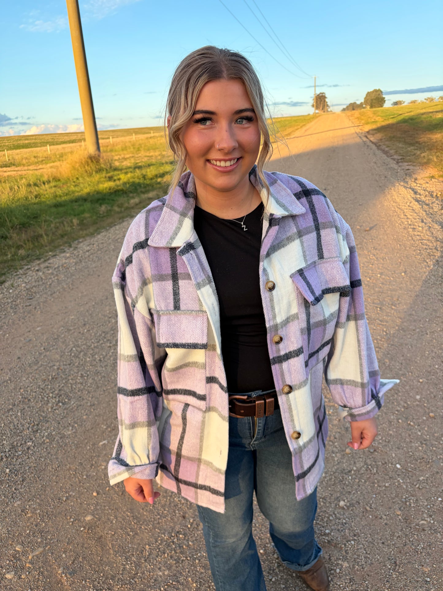 Montana Shacket Purple