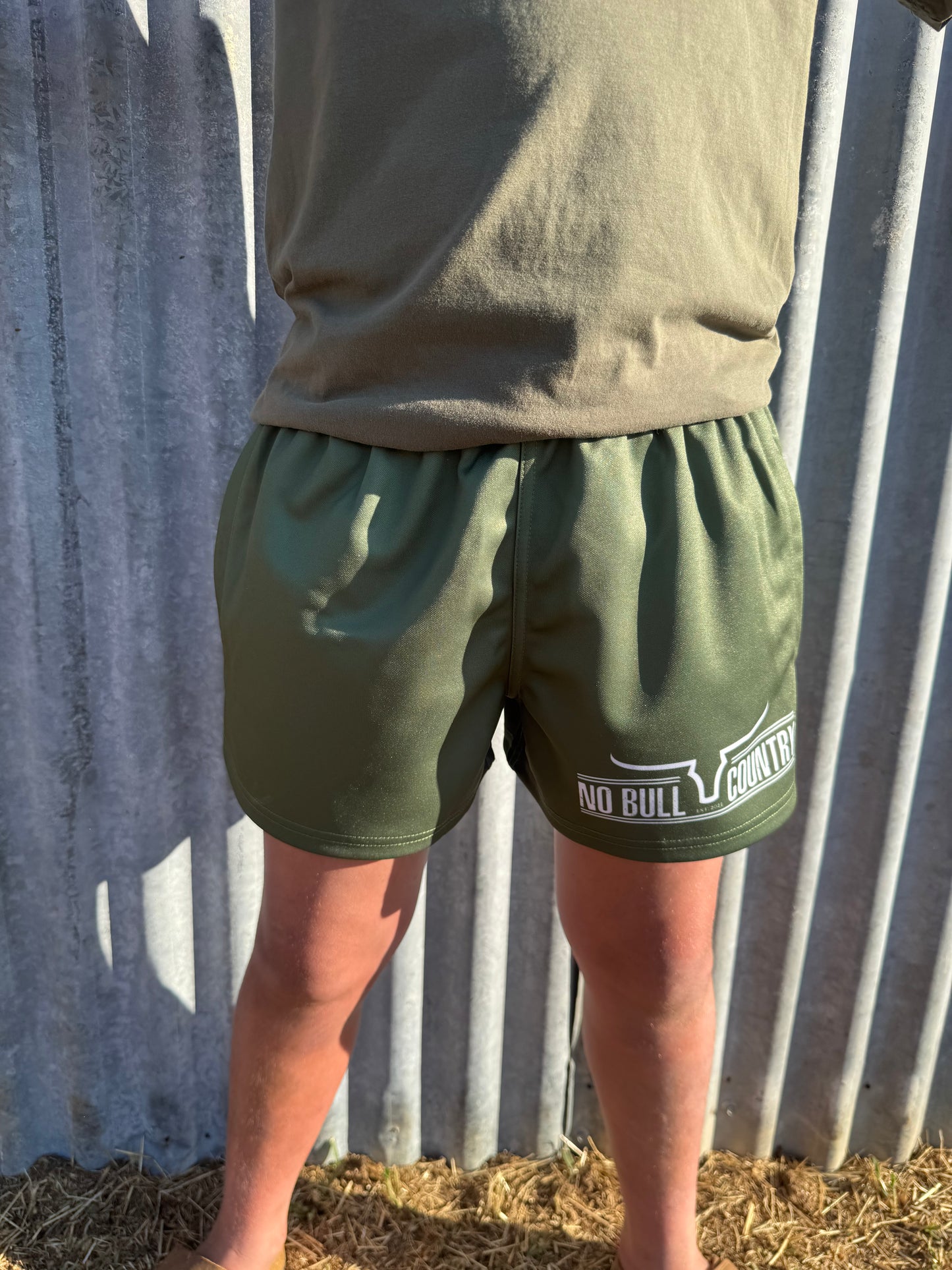 Moolort Footy Shorts Green