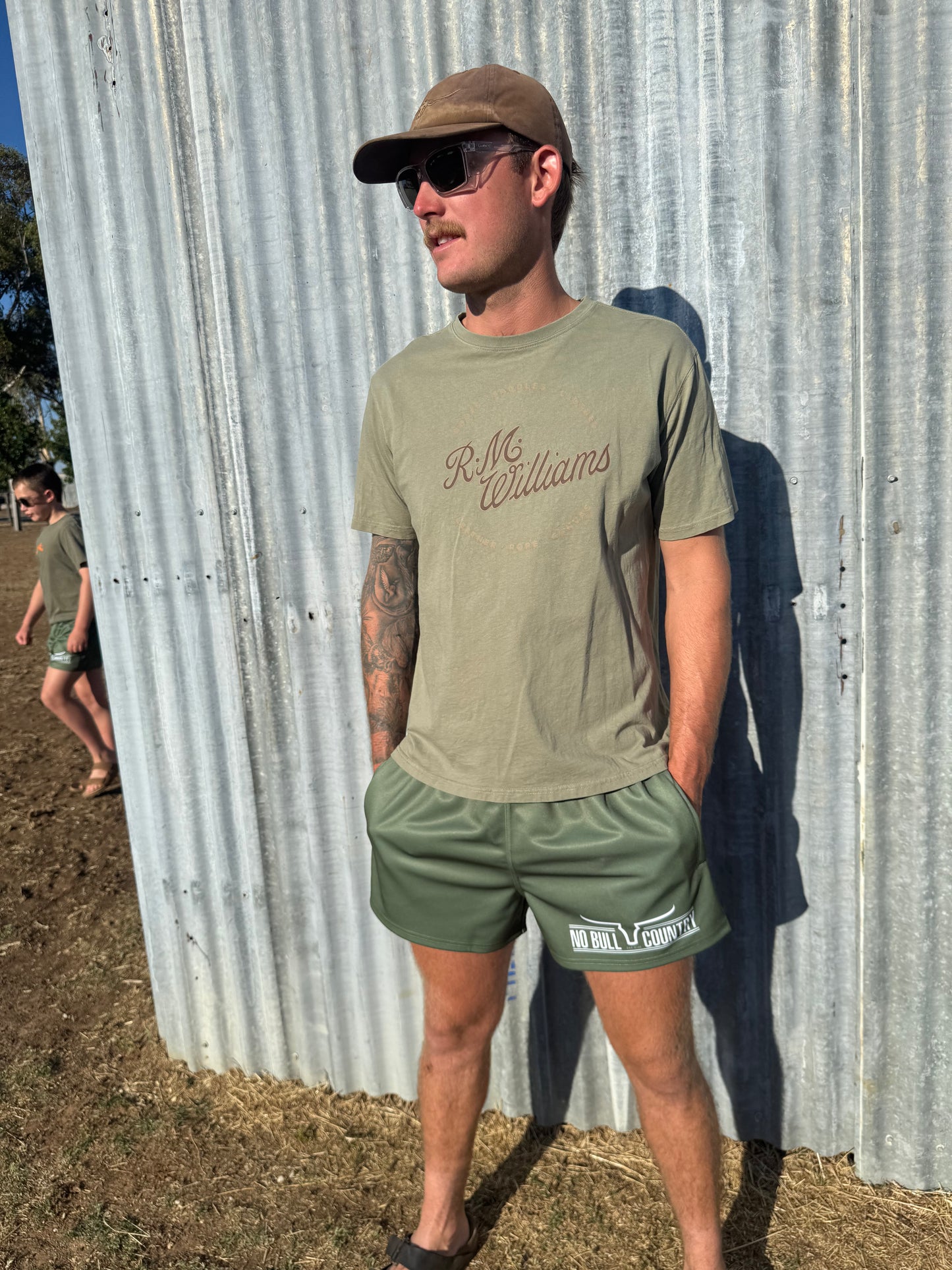 Moolort Footy Shorts Green