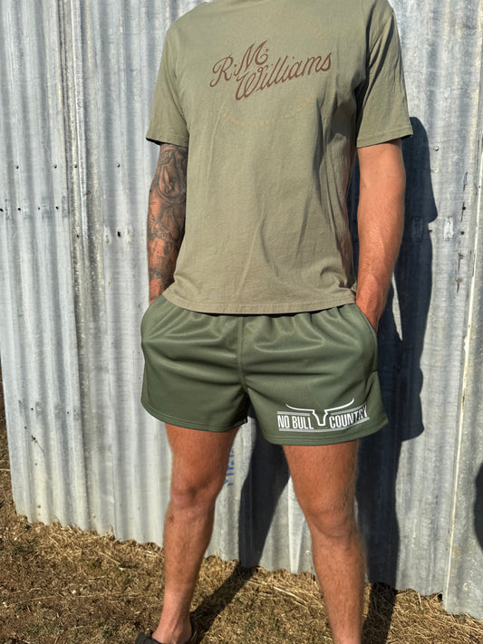 Moolort Footy Shorts Green