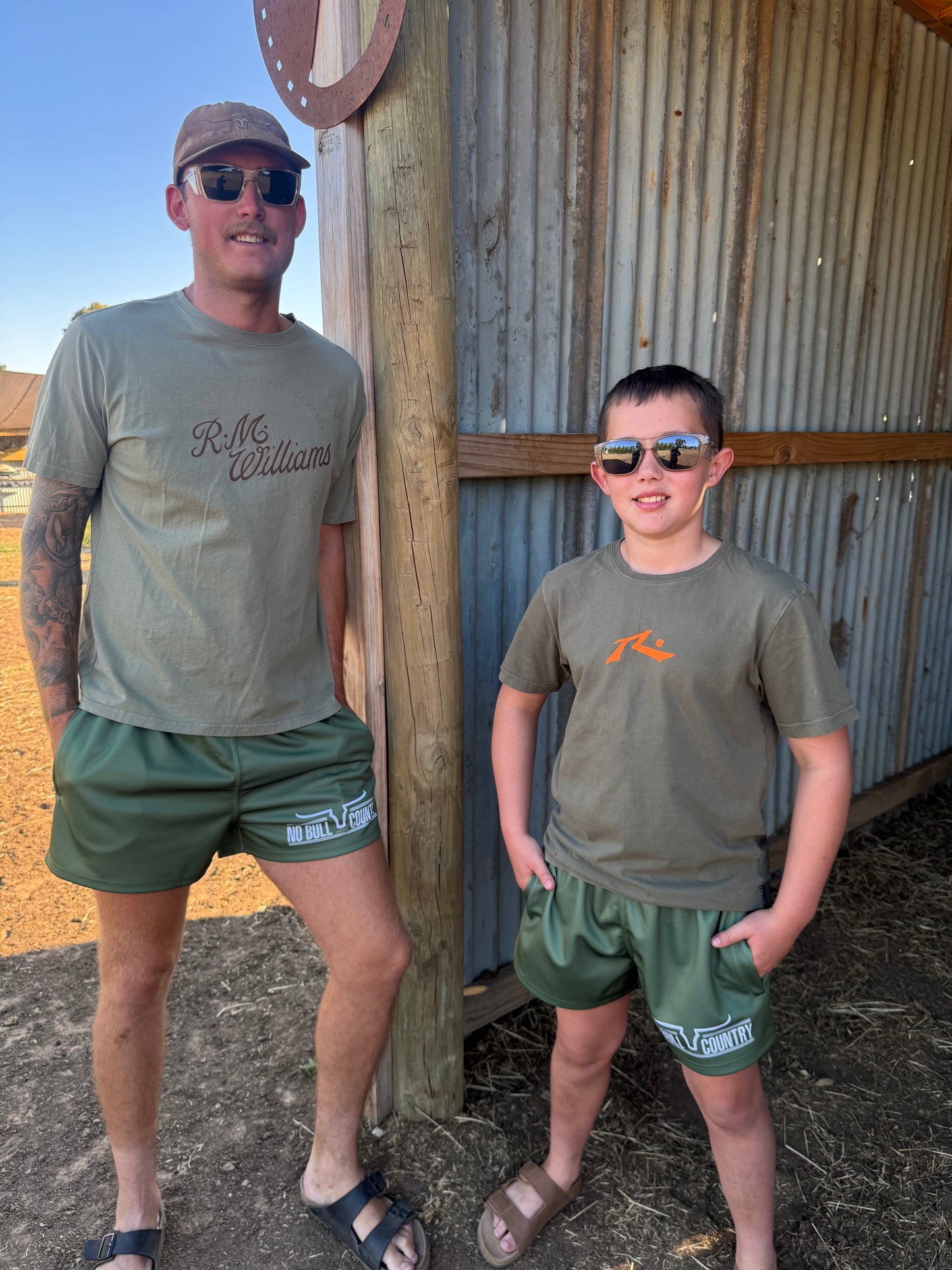 Moolort Footy Shorts Green