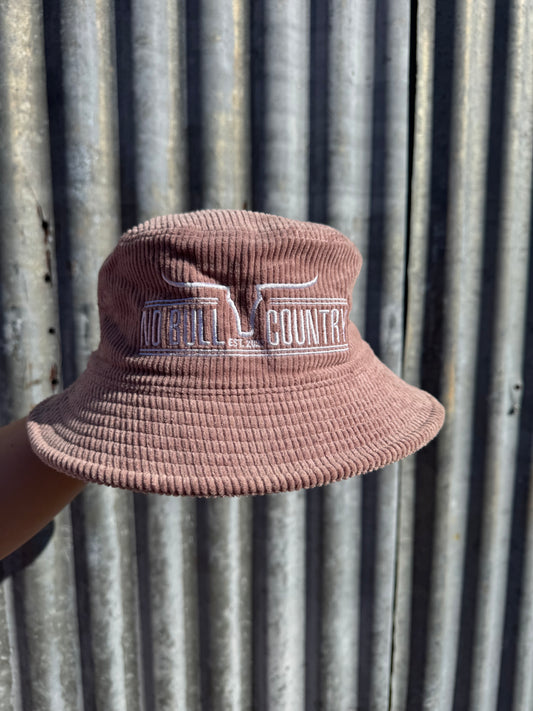 Cord Bucket Hat Dusty Pink