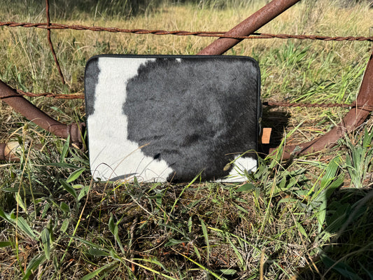 Laptop & Document Bag - Black & White L11222