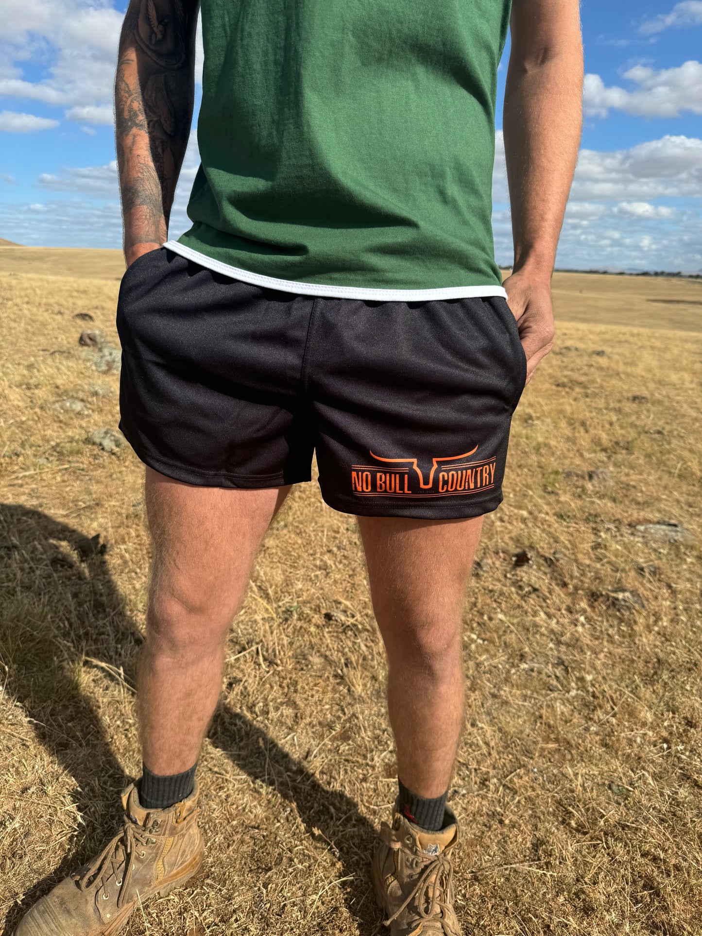 Moolort Footy Shorts Black