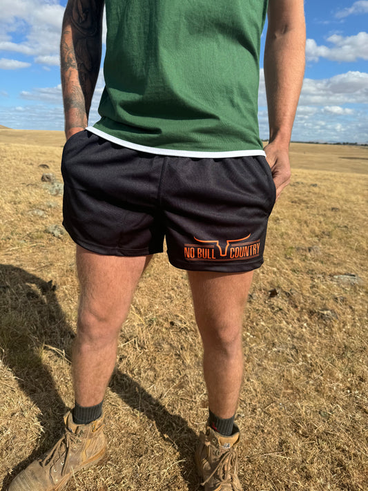 Moolort Footy Shorts Black