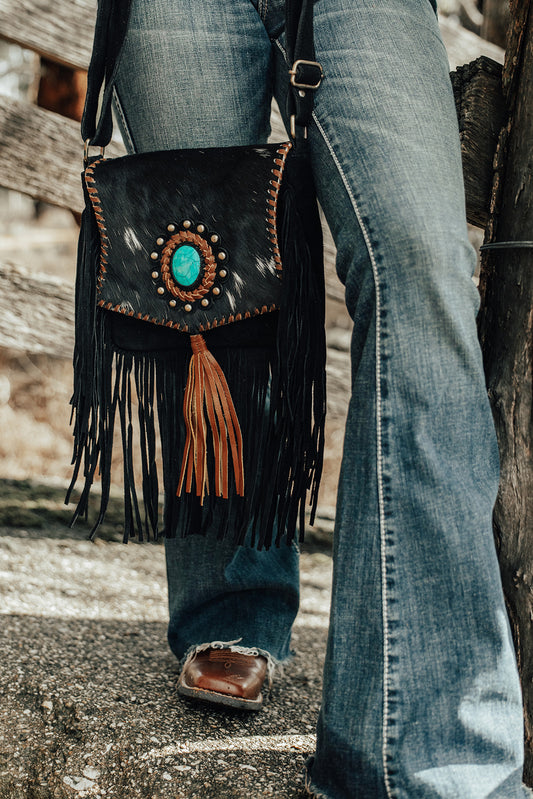 Savannah Tassel Bag/ Black